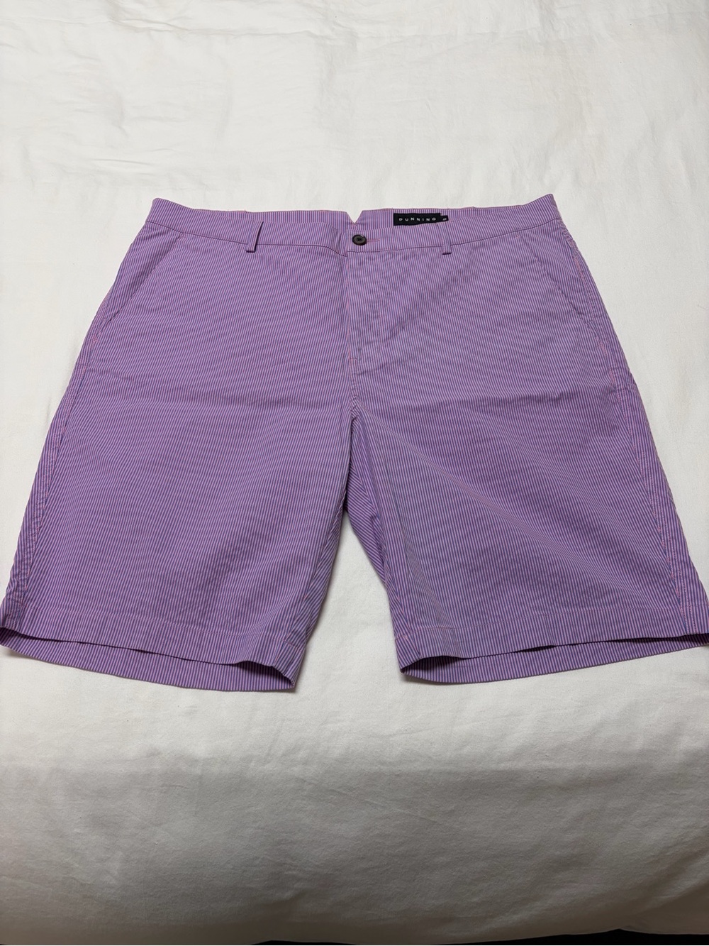 Dunning Men's Lavender Seersucker Shorts